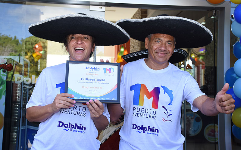 DOLPHIN DISCOVERY PUERTO AVENTURAS RECIBE A SU HUÉSPED 1 MILLÓN